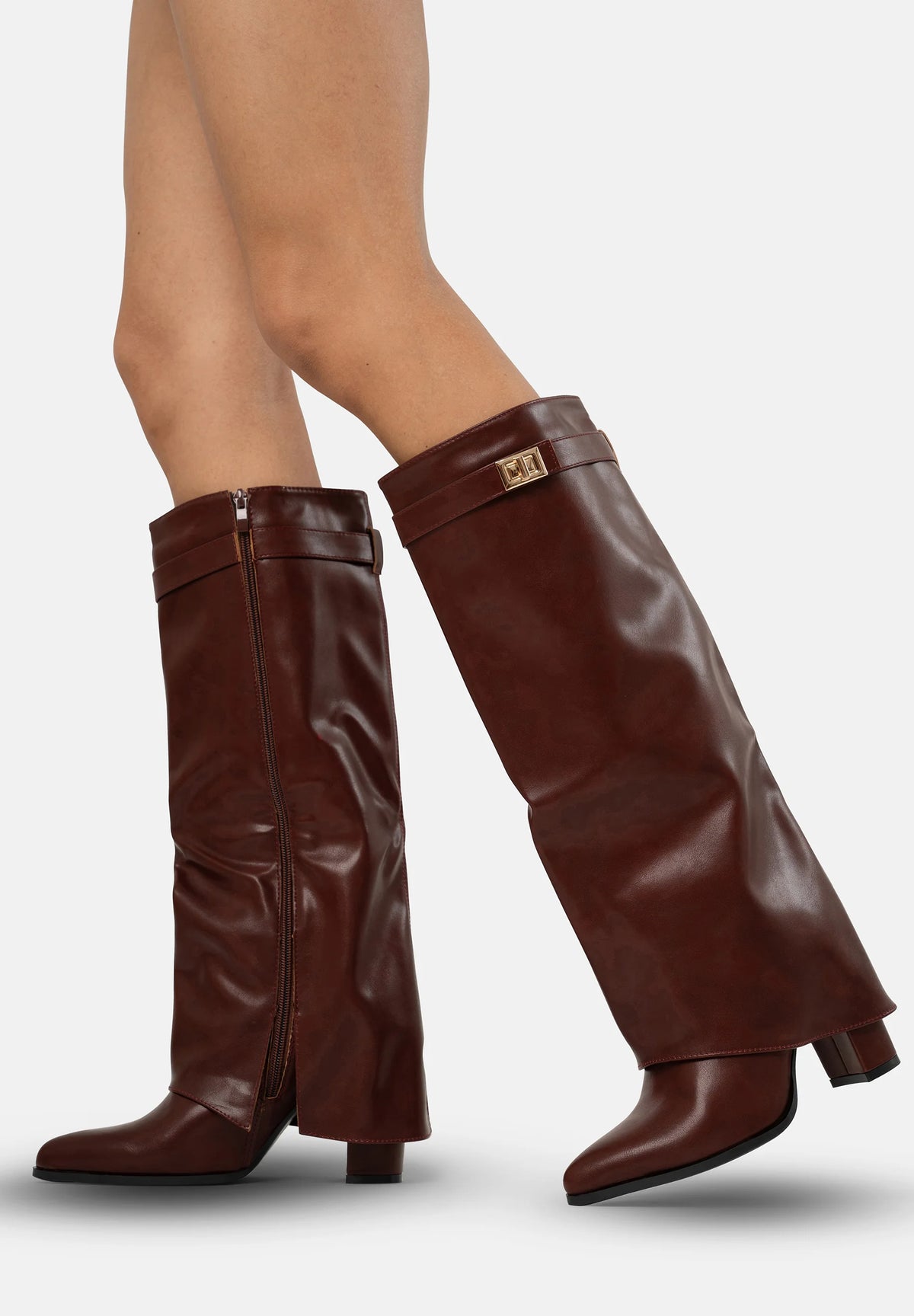 Wine red leather A