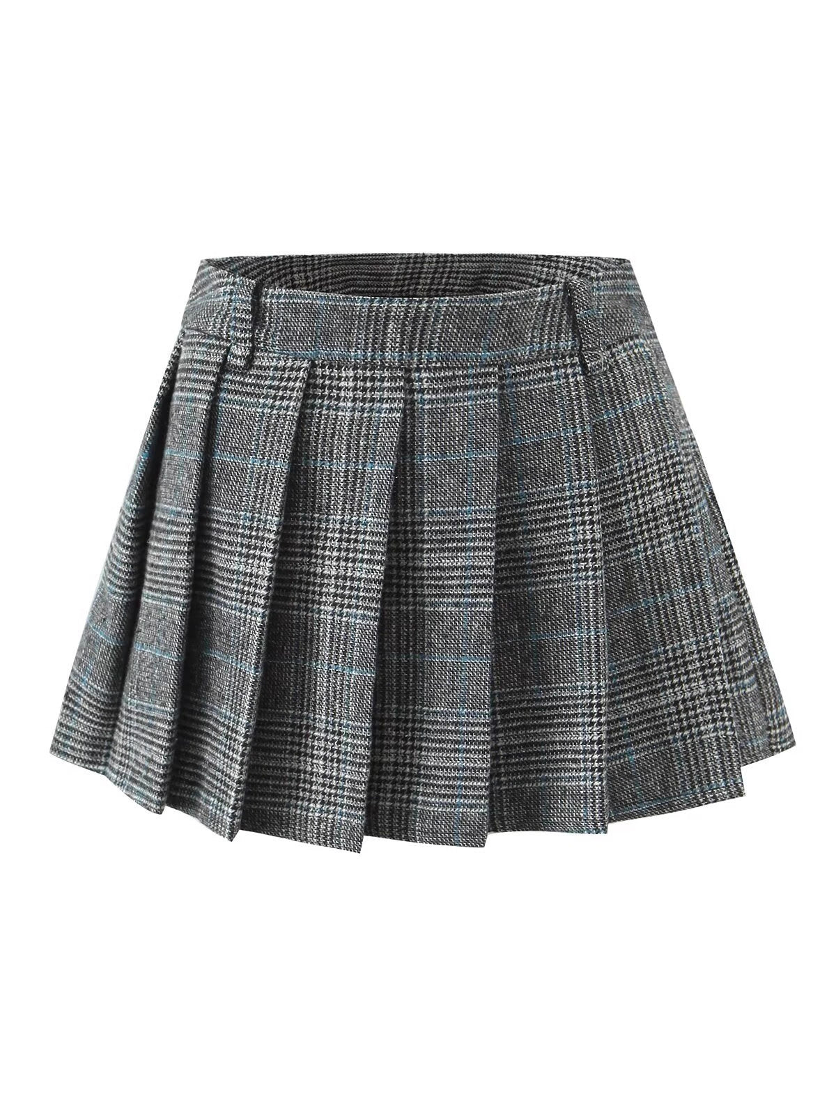 Black plaid A