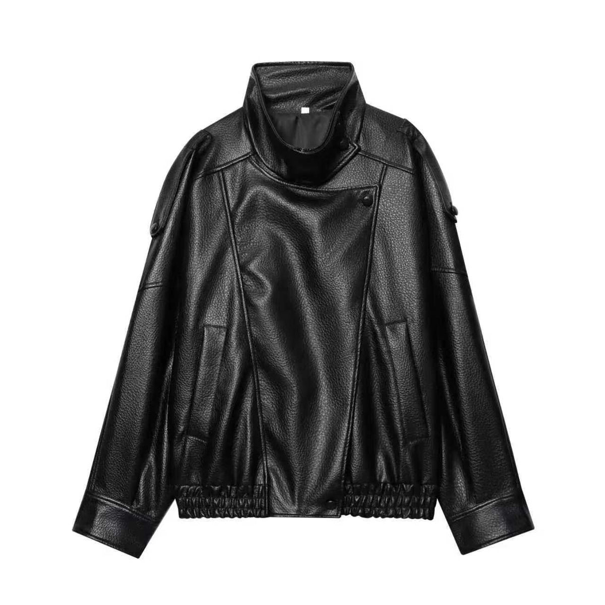 black leather D