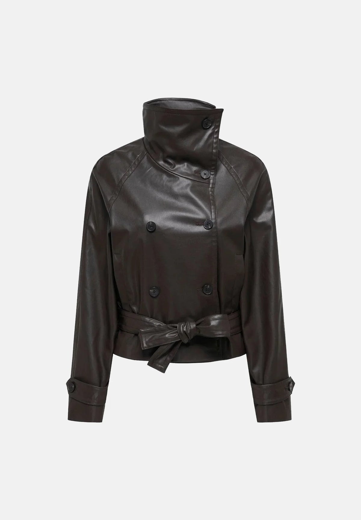 Leather jacket-brown D