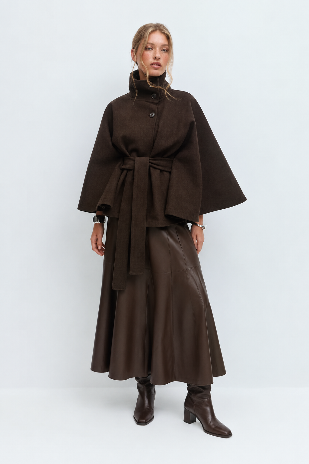 Brown long coat B