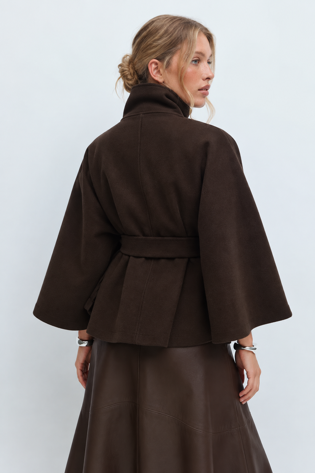 Brown long coat C