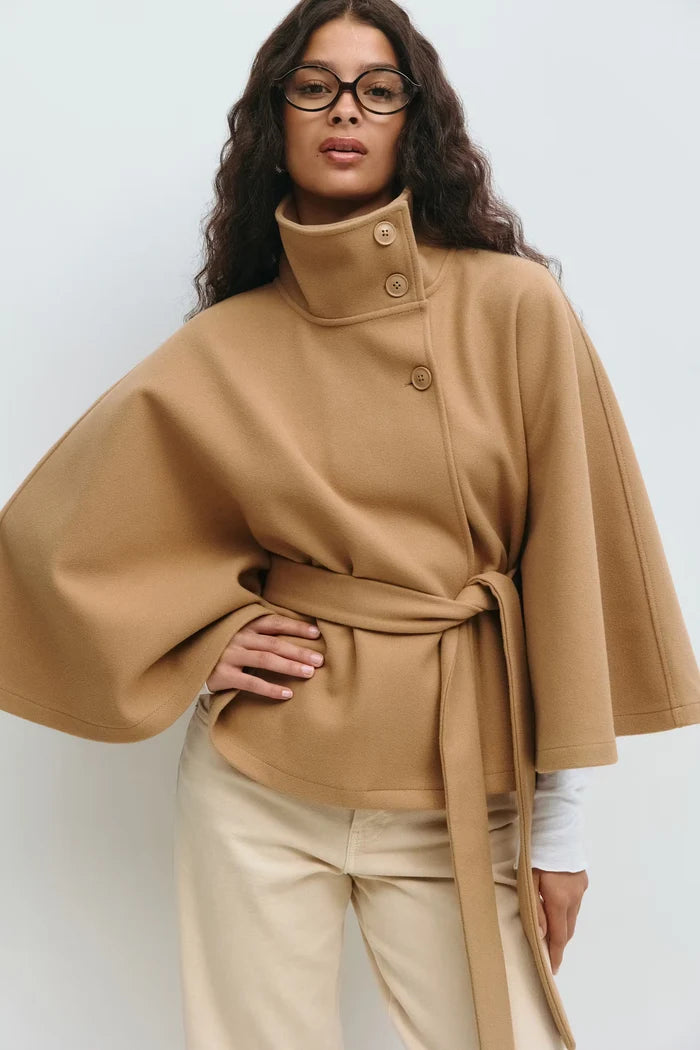Khaki long coat A