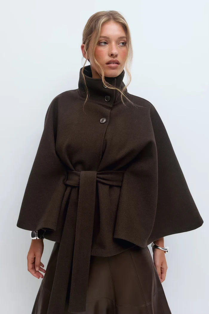 Brown long coat A