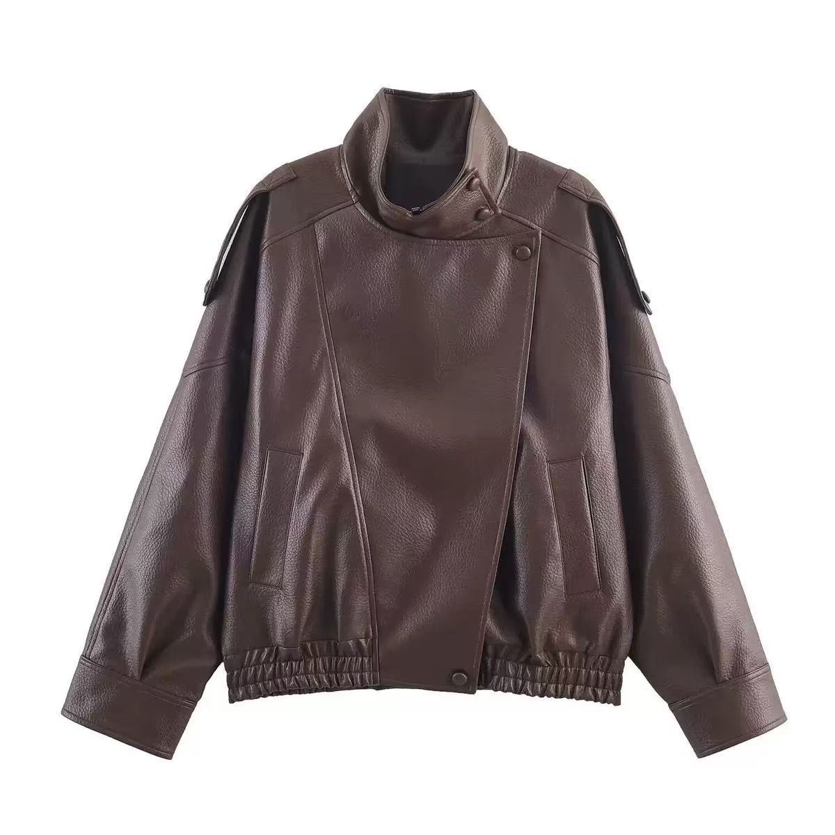 Brown leather D