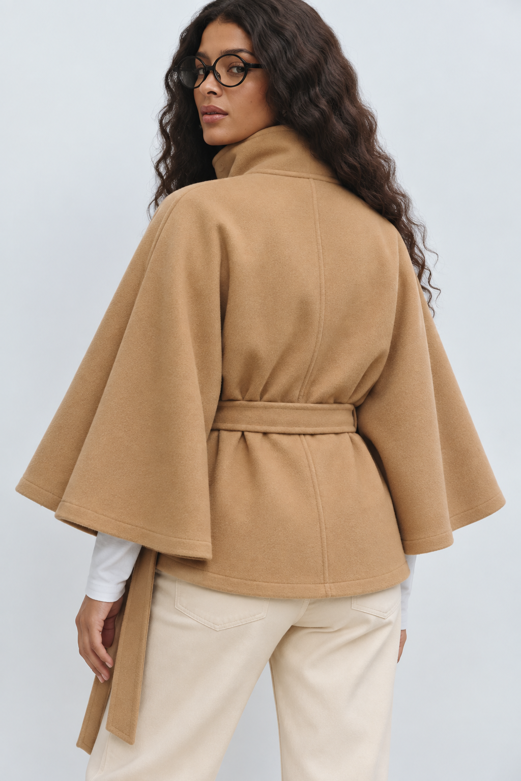 Khaki long coat C