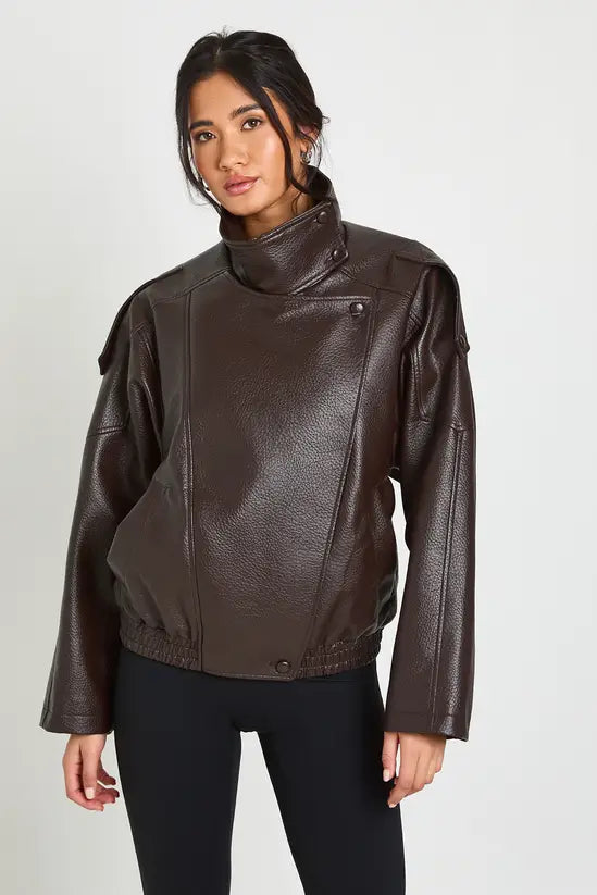 Brown leather A