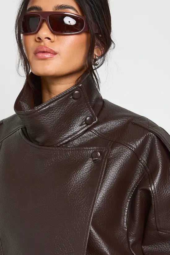 Brown leather B