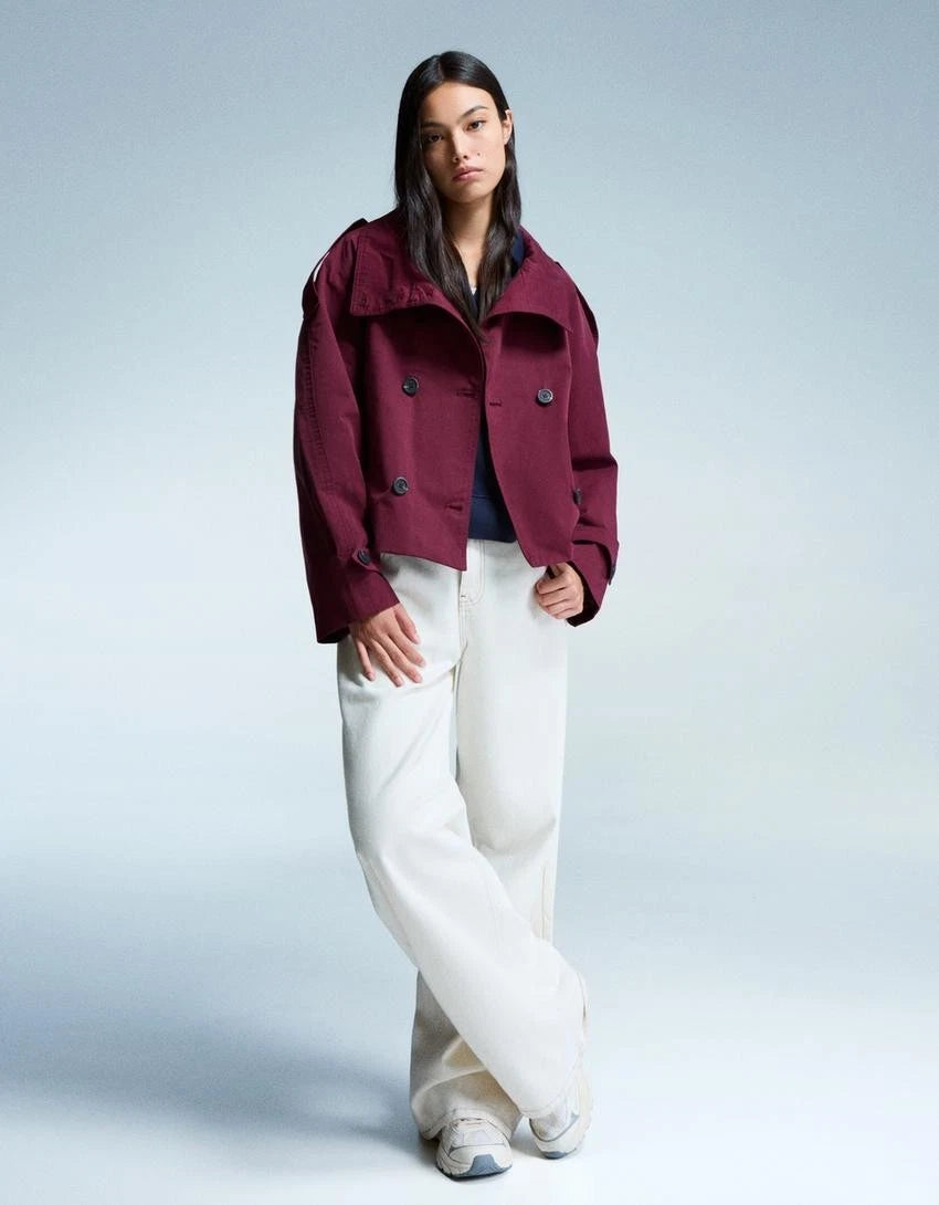 Burgundy coat B
