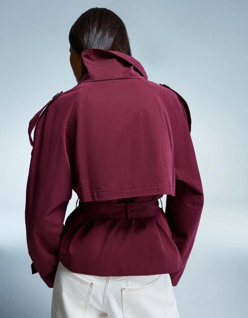 Burgundy coat C
